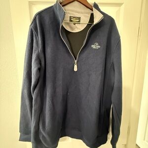 Tommy Bahama Navy Zip-Up Sweater for Men